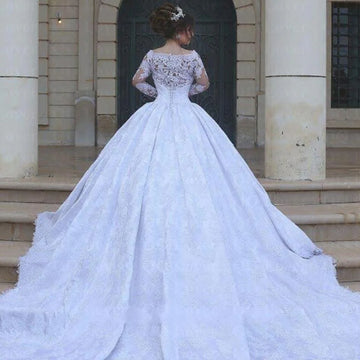 New African Mermaid Wedding Dress 2025 Customized Sheer Train Saudi Arabia Bridal Gown Wedding Gowns