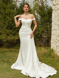 Wedding Dresses Lace Applique Sweep Train Sweetheart Neckline Bridal Gowns Corset Back Vestidos De Novia