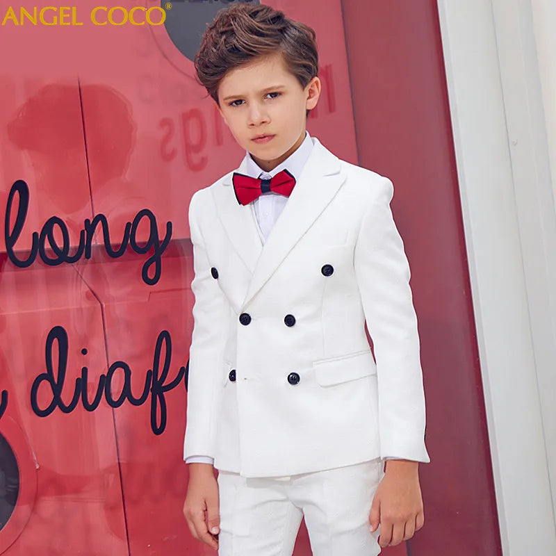 Boys Suits For Weddings Light blue print Blazers For Boys Suit Costume Enfant Garcon Mariage Kinderkleding Jongens Child Tuxedo