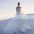 Luxury Sweetheart A-Line Wedding Dresses Pleated Beading Court Train Backless Bridal Gowns свадебное платье Vestidos De Novia