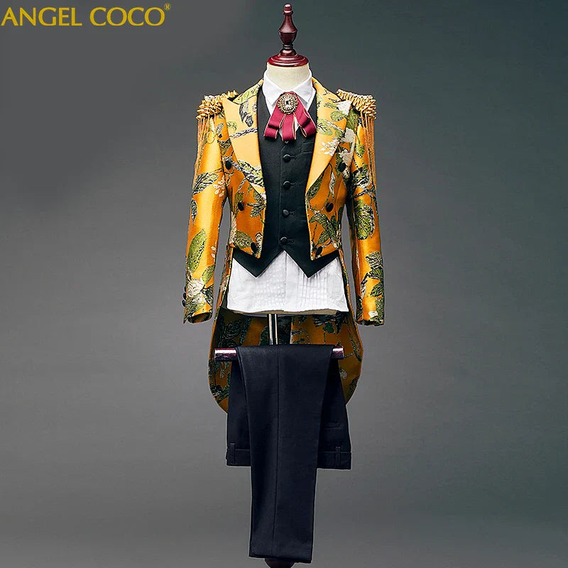 Boys Dress Tuxedo Boys Suits Catwalk Piano Costume Garcon Children Boys Suits For Weddings Boys Prom Suits trajes de comunion
