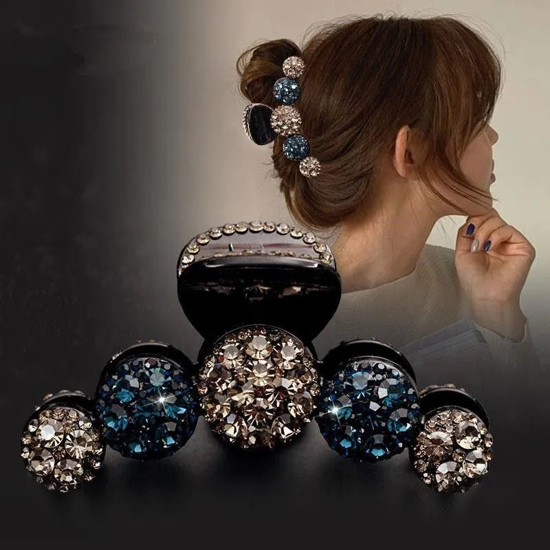 New Fashion Hot Sale Wild Pearl luxurious Rhinestone Bangs Clip  Hairpin Barrettes for Women Girl Hair Accessories Headwear