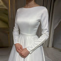 Satin muslim bridal - back