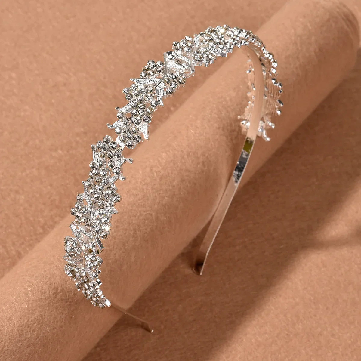 New Popular Bridal Headdress Alloy Bridal Leaf Flower Wedding Headband Crown Headband Crown Headdress Jewelry Gift