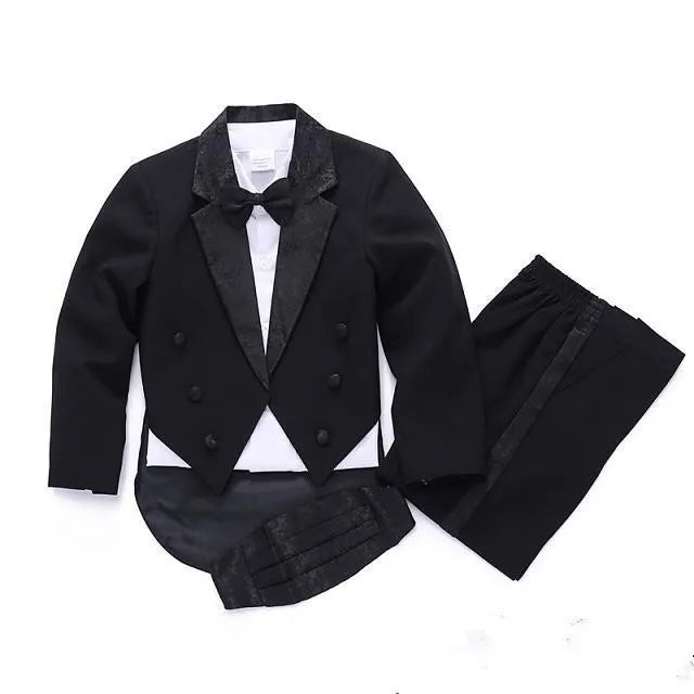 summer Formal Children's clothes for boys wedding suit party baptism christmas dress for 1-4T baby body suits wear 5-Piece