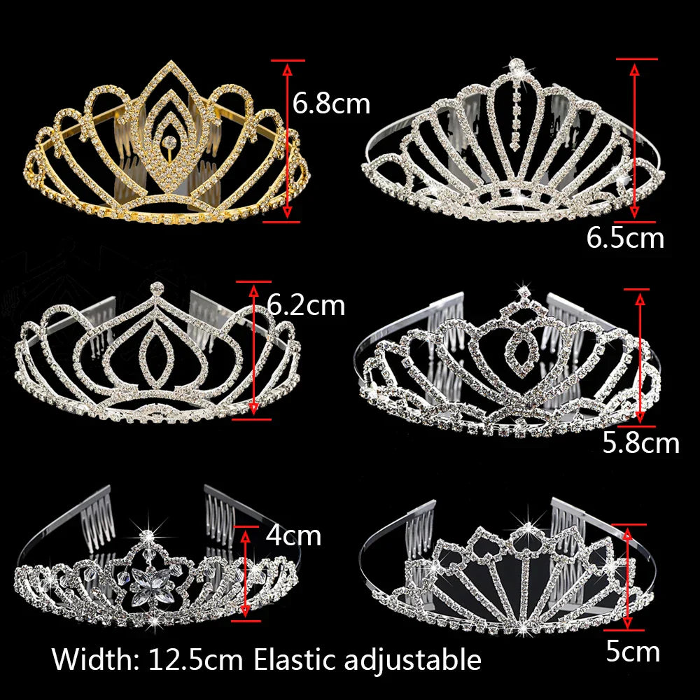 Luxury Bridal Tiaras and Crowns Combs Crystal Hair Jewelry For Women Girls Princess Wedding Hair Accessories Wholesale