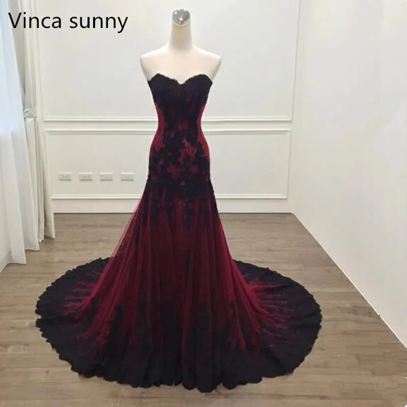 Elegant sweetheart dress - front