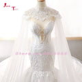 Size chart for slim lace mermaid tulle shawl elegant bridal gown