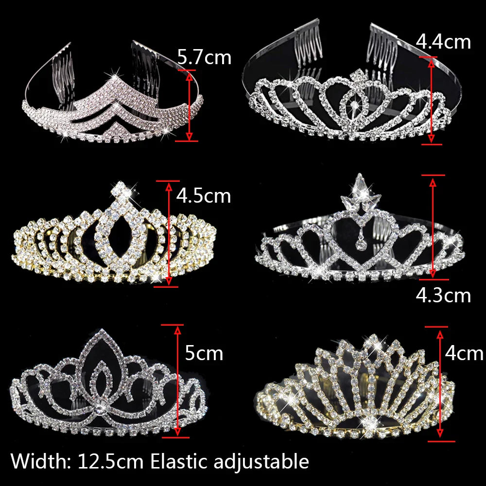 Luxury Bridal Tiaras and Crowns Combs Crystal Hair Jewelry For Women Girls Princess Wedding Hair Accessories Wholesale