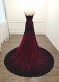 Burgundy sleeveless - side