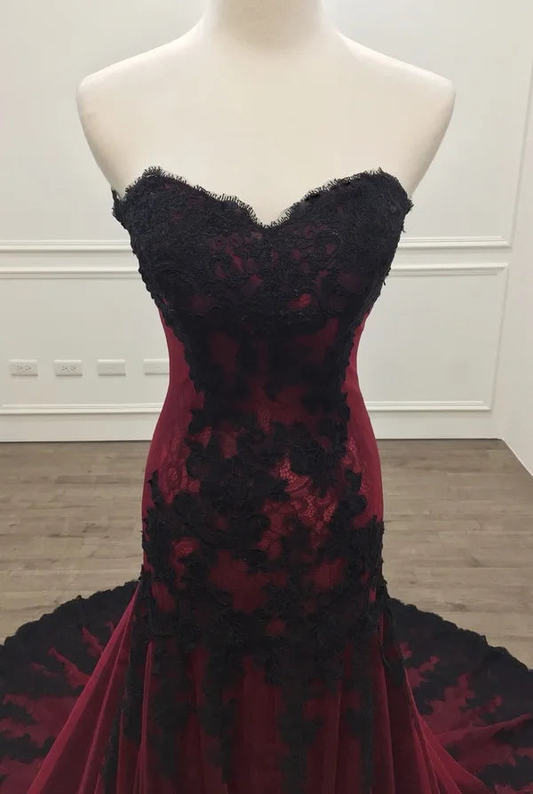 Elegant sweetheart dress - front