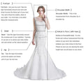 Mermaid elegant off-shoulder detachable train button wedding dress bridal gown side view