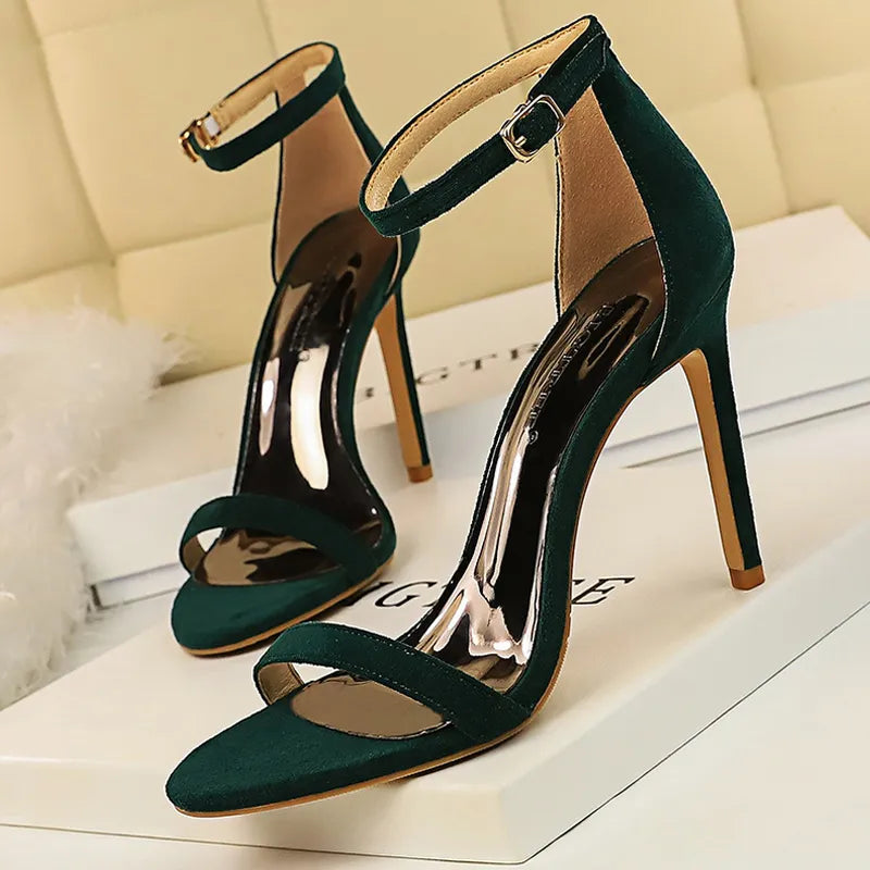 Stiletto high heels summer sandals sexy ladies shoes women new heeled sandals