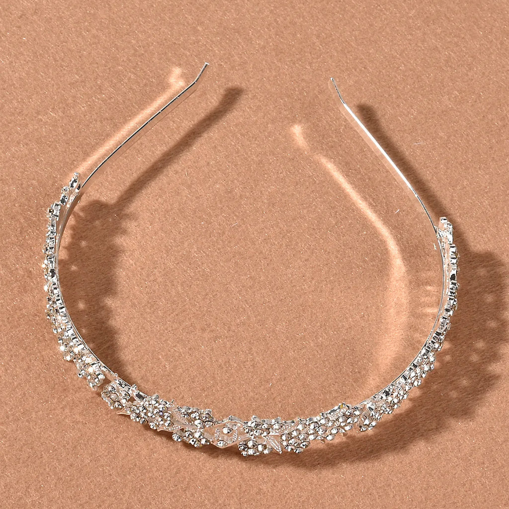 New Popular Bridal Headdress Alloy Bridal Leaf Flower Wedding Headband Crown Headband Crown Headdress Jewelry Gift