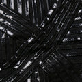 Turtleneck PU patchwork striped slim long sleeve mini mesh sexy club women dress close-up