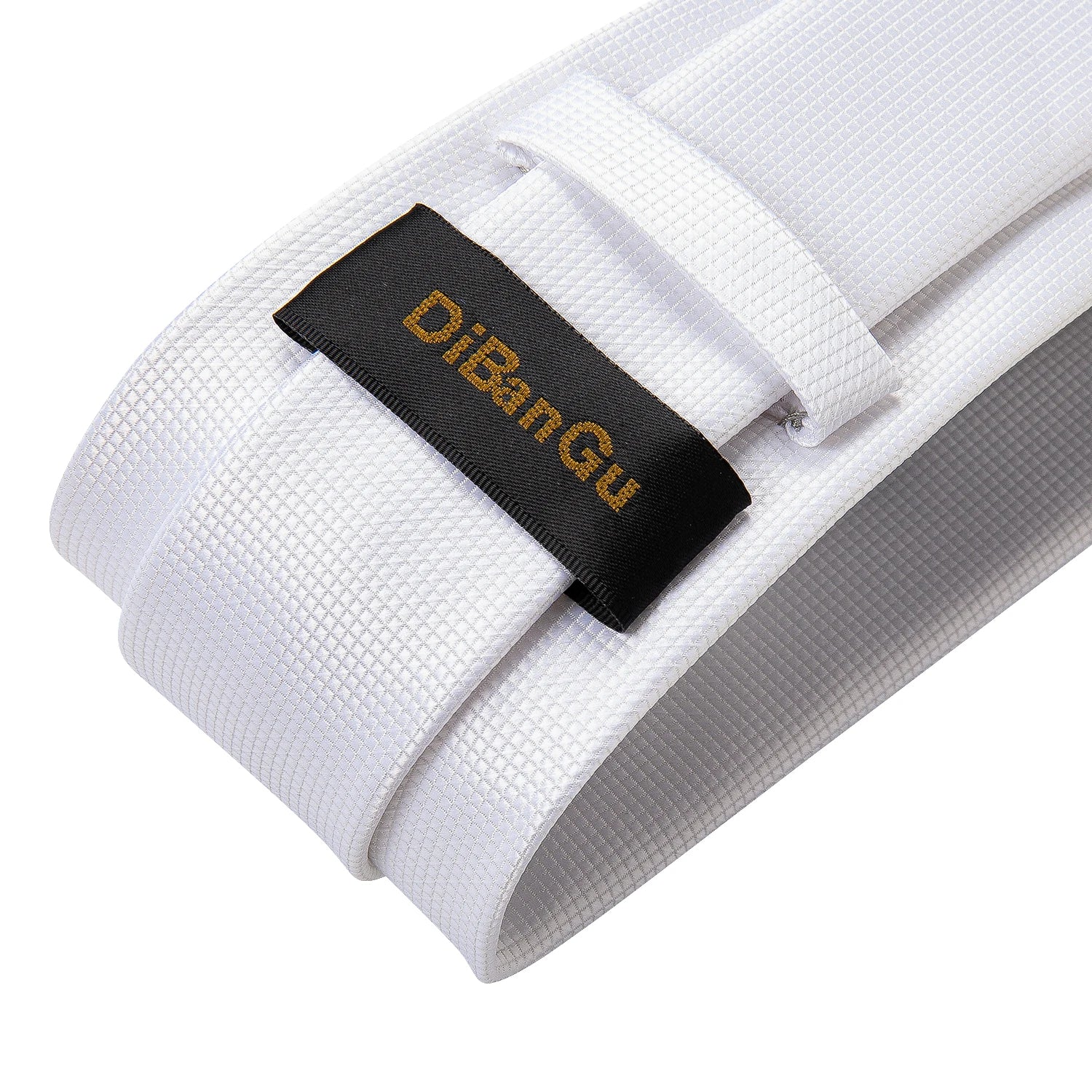 8cm Men Silk Tie White Solid Necktie Men's Formal Wedding Party Ties Cufflinks Hanky Flower Brooch Set Men Gift Corbatas DiBanGu