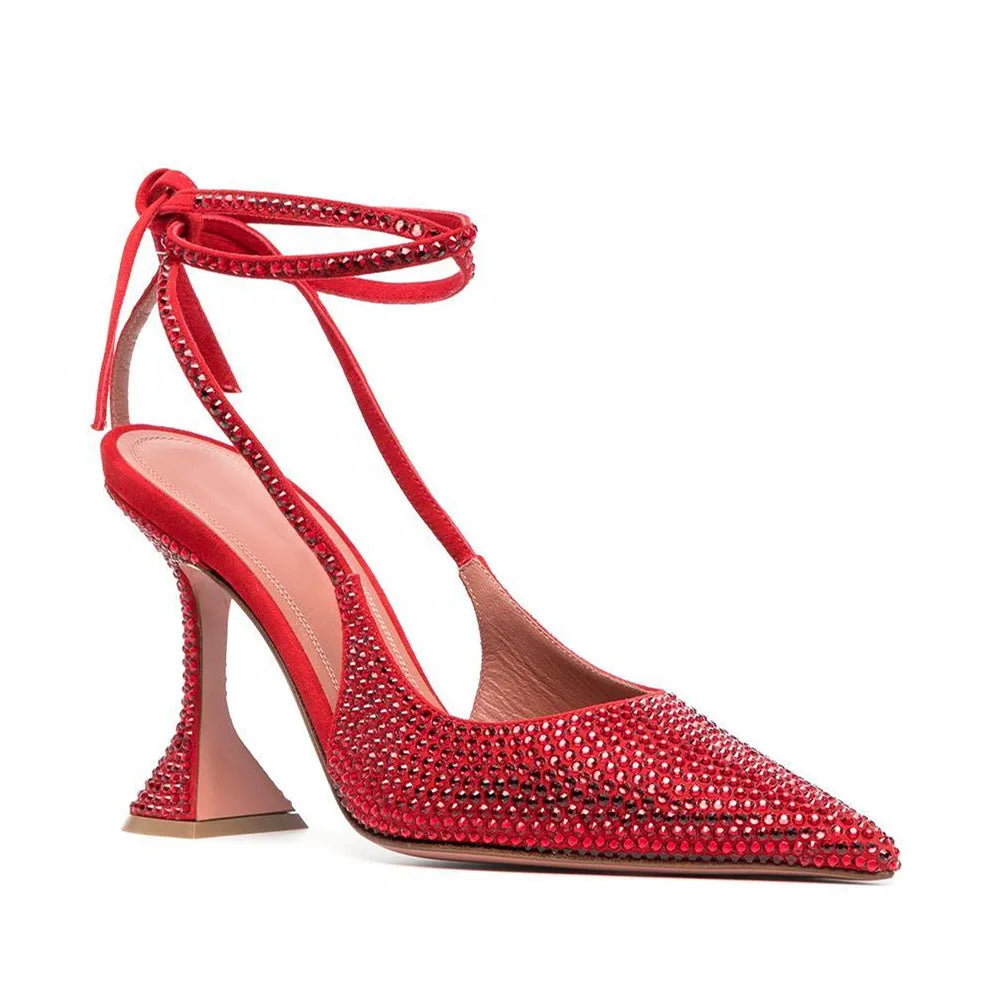 Star style Bling Bling Women Pumps Comfortable Cup heeled Slingbacks Female Party Prom Shoes Summer High heels Wedding Shoes