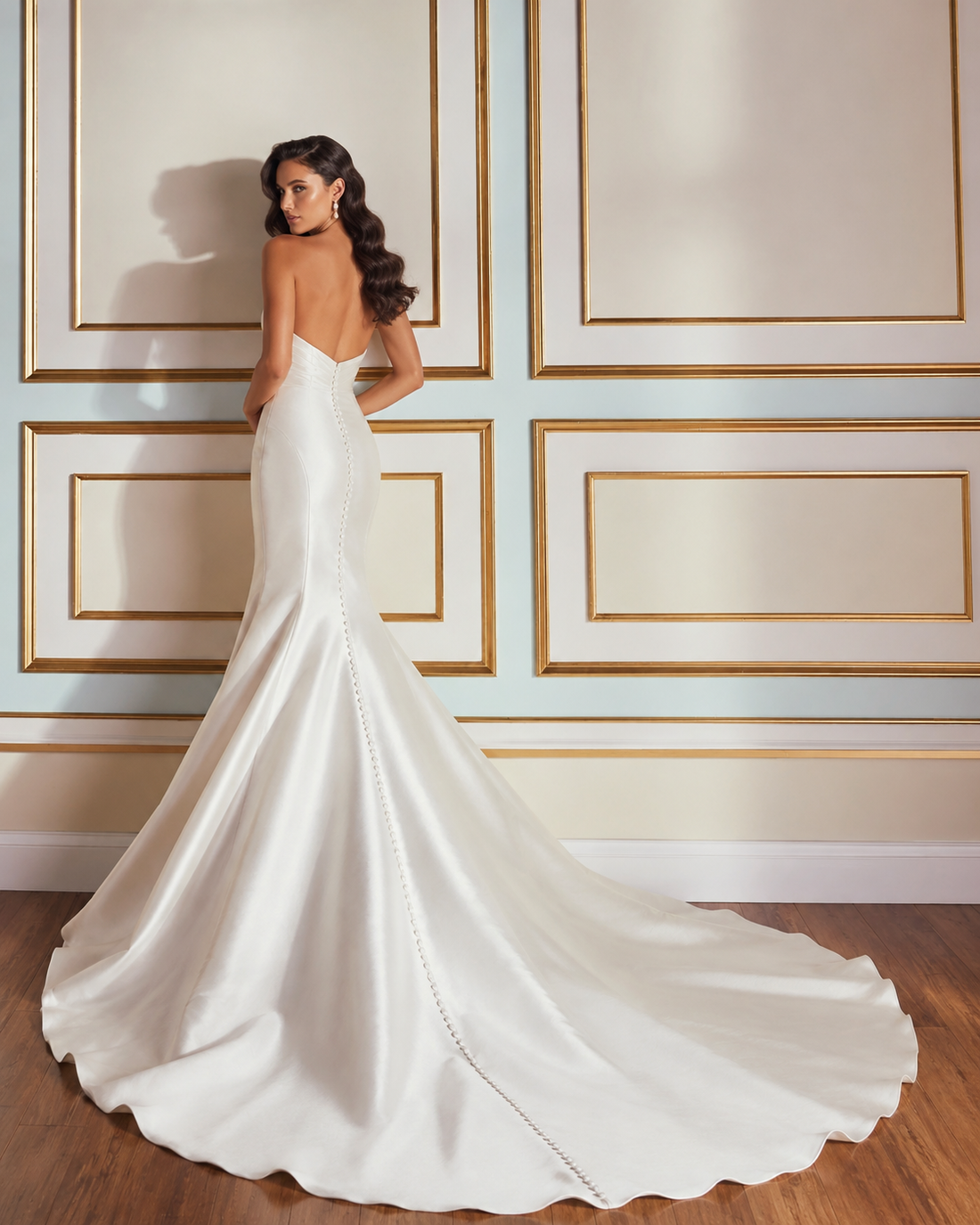 Customized Sexy Wedding Dress Sweetheart Neck Sleeveless Mermaid Elegant Ladies bridal - Image 1