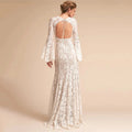 V-neck open back - back