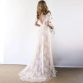 New Boho Wedding Dress 2026 V Neck Cap Sleeve Lace Beach Bridal Gown Backless Bride Dresses robe de mariage