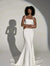 2026 Mermaid Wedding Dresses Square Neck Sleeveless Open Back Buttons Elegant Women Long Bridal Gown Vestidos De Novias