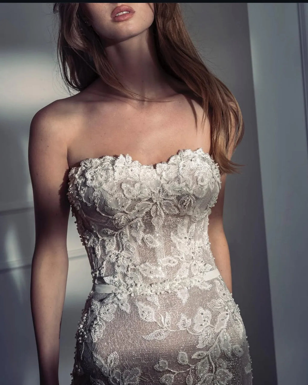 Customized 2026 Sweetheart Collar Vestido de Novia Sleeveless Off Shoulder Off Back Embroidered Lace Beaded Wedding Dress