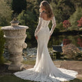 Lace embroidery bridal - side