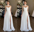 Sweetheart pleats slit - back