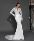 Classic lace mermaid dress - front