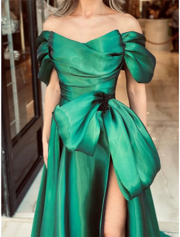 Green Party Dress for Wedding Ceremony Dress Party Evening Elegant Luxury Celebrity Line A Sharon Happy Evening Dresses