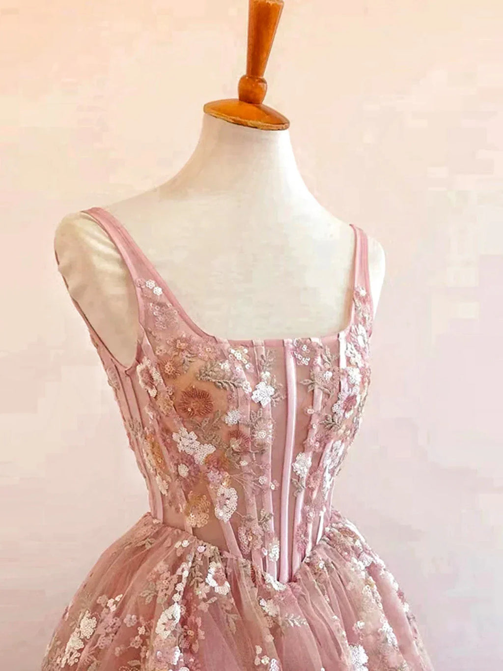 Strap Pink Celebrity Dresses Niche Flowers Light Luxury High-end Beading Ruched Vintage Formal Prom Party Evening Gowns