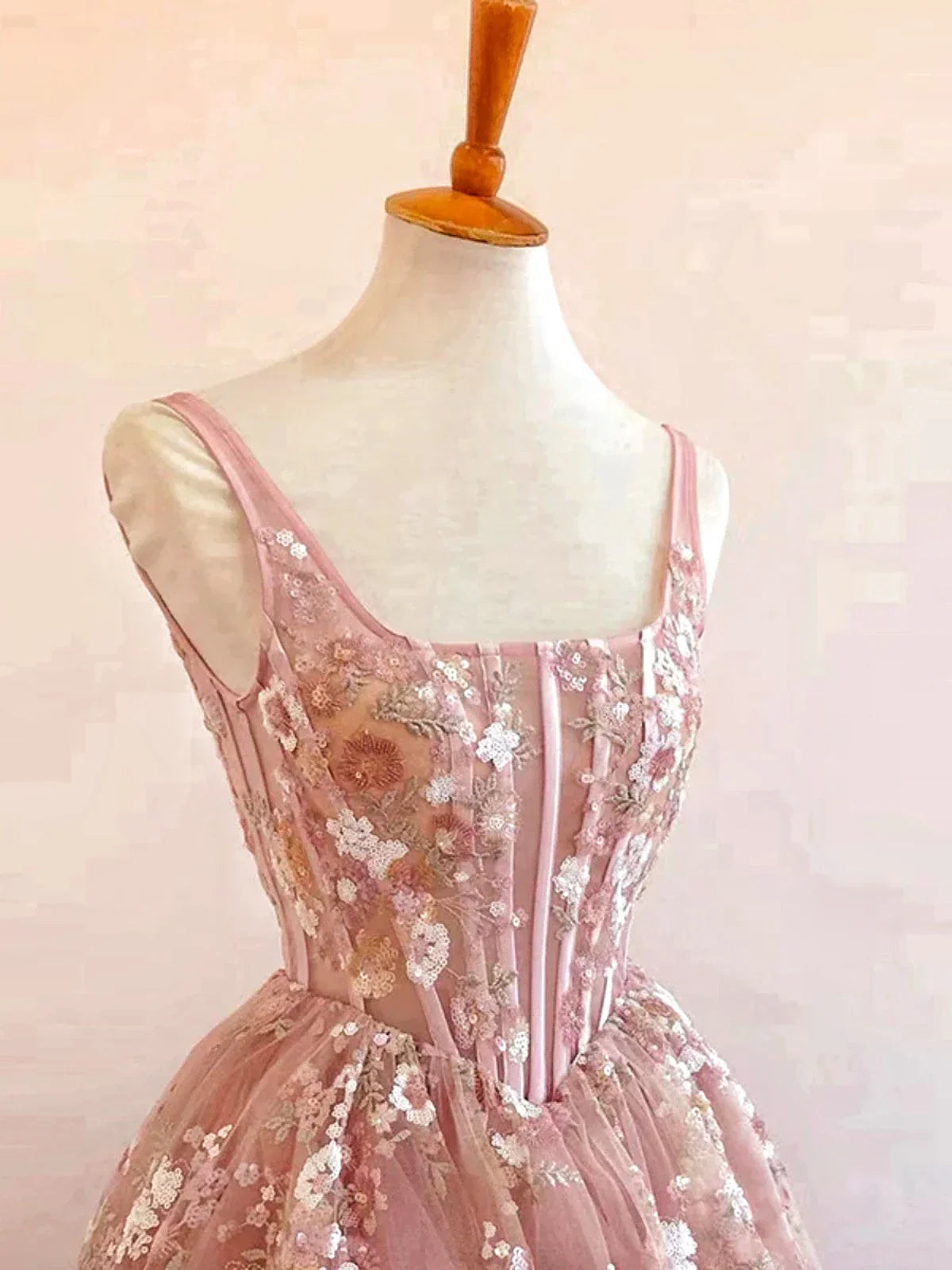 Strap Pink Celebrity Dresses Niche Flowers Light Luxury High-end Beading Ruched Vintage Formal Prom Party Evening Gowns