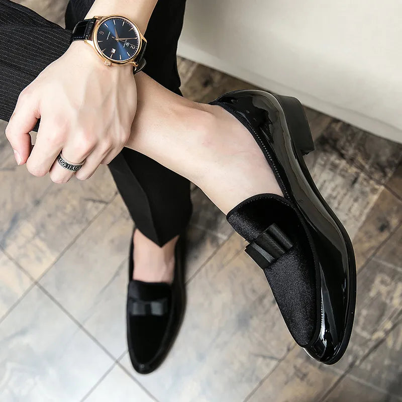 New Luxury Fashion Decoration Suede Driving Shoes Men Casual Loafers Business Formal Dress Dress Groom  Footwear Zapatos Hombre