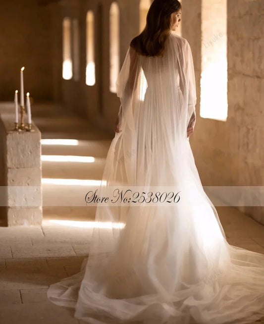 Bling Fabric Sweetheart Mermaid Wedding Dresses With Removable Capel Off Shoulder Trumpet Bridal Gowns