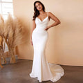 Sexy Spaghetti Strap Wedding Dresses Sleeveless Bridal Gown Bowknot Wedding Party Dress Bride Dress Vestidos De Novia Customized