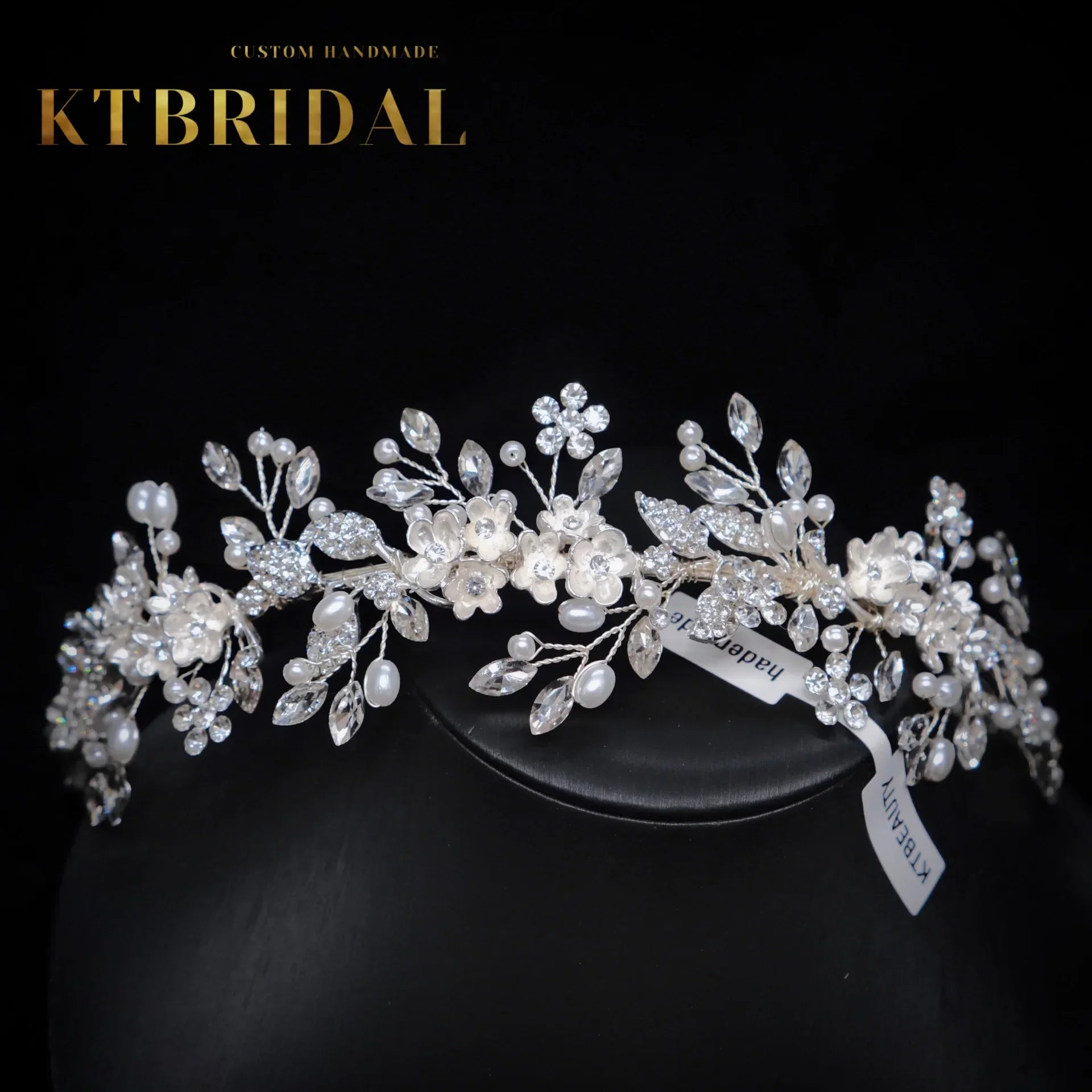 Ne Handmade Bridal Headpieces Crystal Leavesl Fashion Jewelry Women Gift Wedding Accessiories