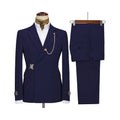Prom wedding slim new design 2 piece metal clasp men suit close-up