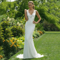 Sexy boho dress V-neck - front
