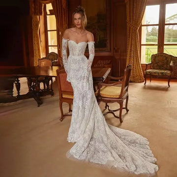 Luxury long sleeve dress - front
