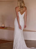 Lace flower bridal - back