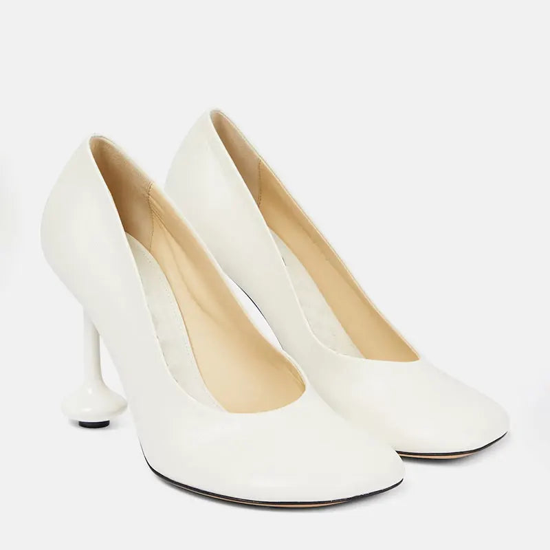 Summer New High Heel Round Head Water Diamond Shallow Mouth Women's Single Shoes Fashion Party Wedding Sexy Large Sandals