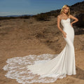 Fancy satin strapless - front