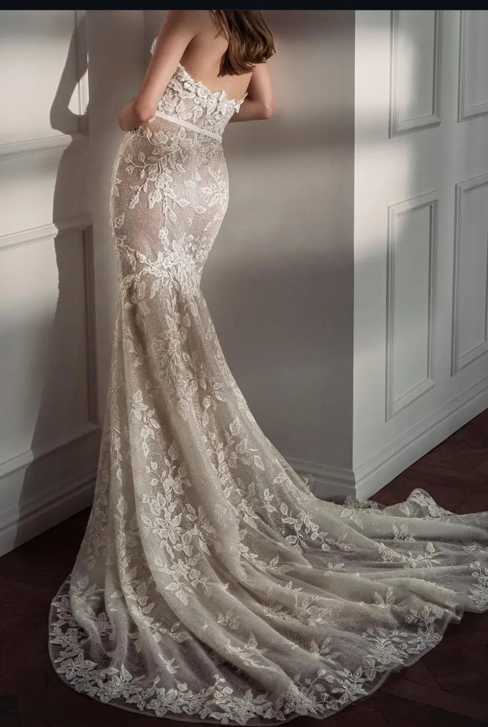 Customized 2026 Sweetheart Collar Vestido de Novia Sleeveless Off Shoulder Off Back Embroidered Lace Beaded Wedding Dress