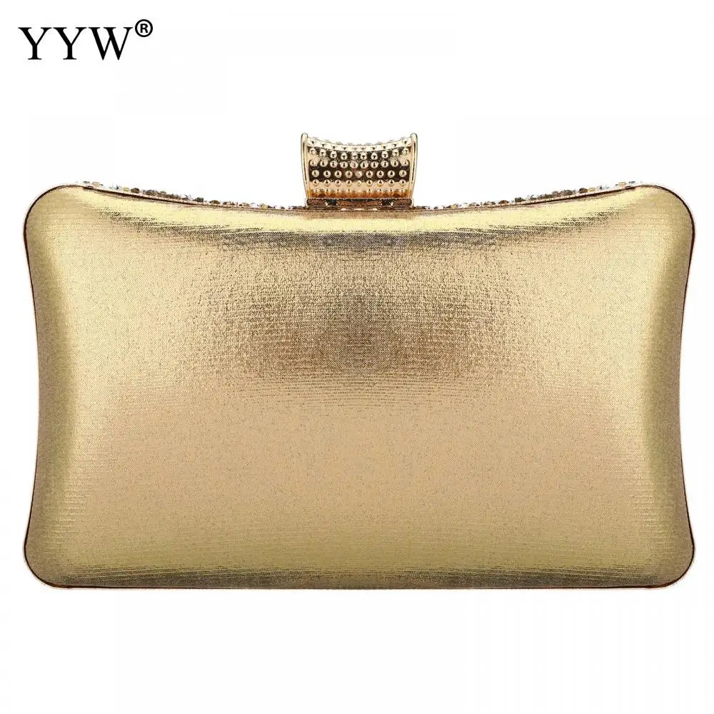 YYW Rhinestone Clutch Bag Gold Moon Evening Party Bags Women'S Shoulder Bags Diamonds Wedding Bridal Sac A Main Luxury  Purse