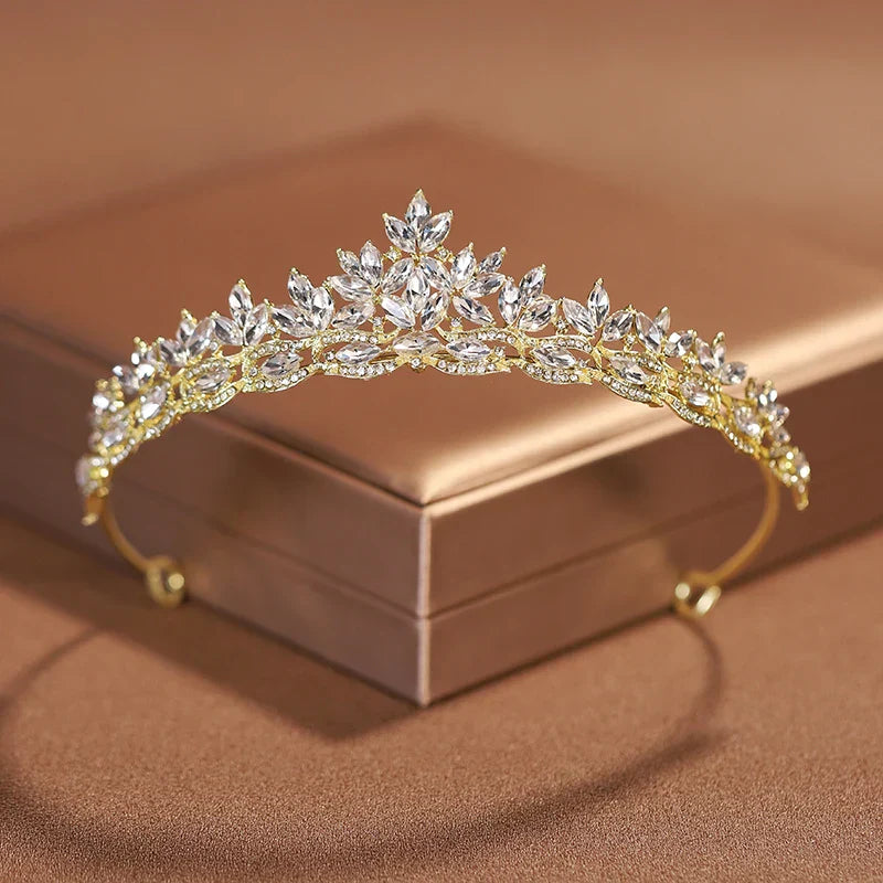 Baroque Classic Crown Wedding Bride Simple Hair Accessories Sweet for Women
