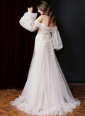 Sleeves lace appliques - side