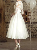 1940s style V-neck bridal - back