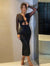 Autumn Winter Sequins Hollow Out Sexy Party Club Maxi Dress Outfits for Women Mesh Long Sleeve Lace Up Bodycon Dresses Vestido