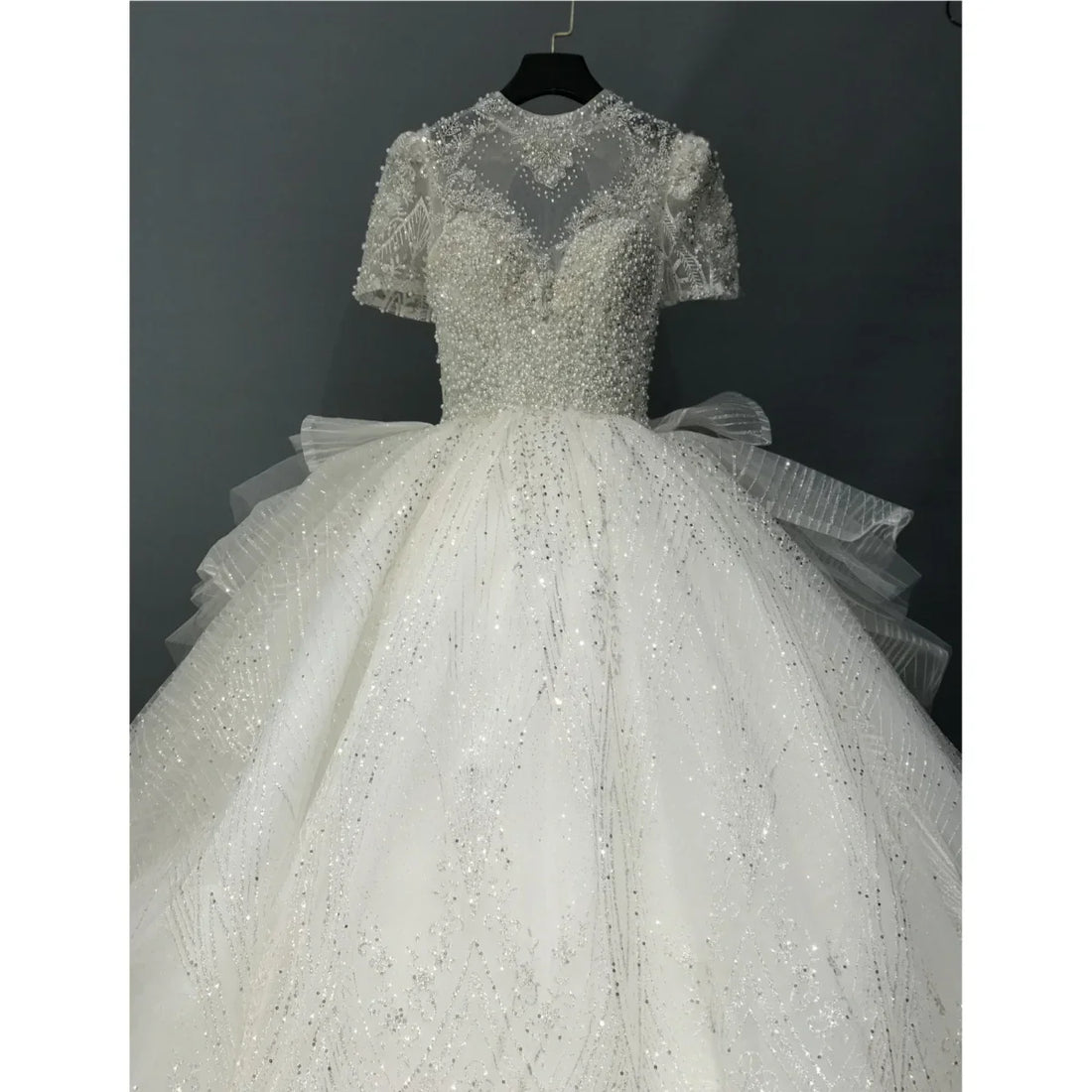 Kisswhite Xlove Collection Customized 7-15days Ship It Out High Neck Short Sleeves Bridal Wedding Dresses