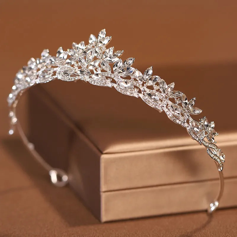 Baroque Classic Crown Wedding Bride Simple Hair Accessories Sweet for Women
